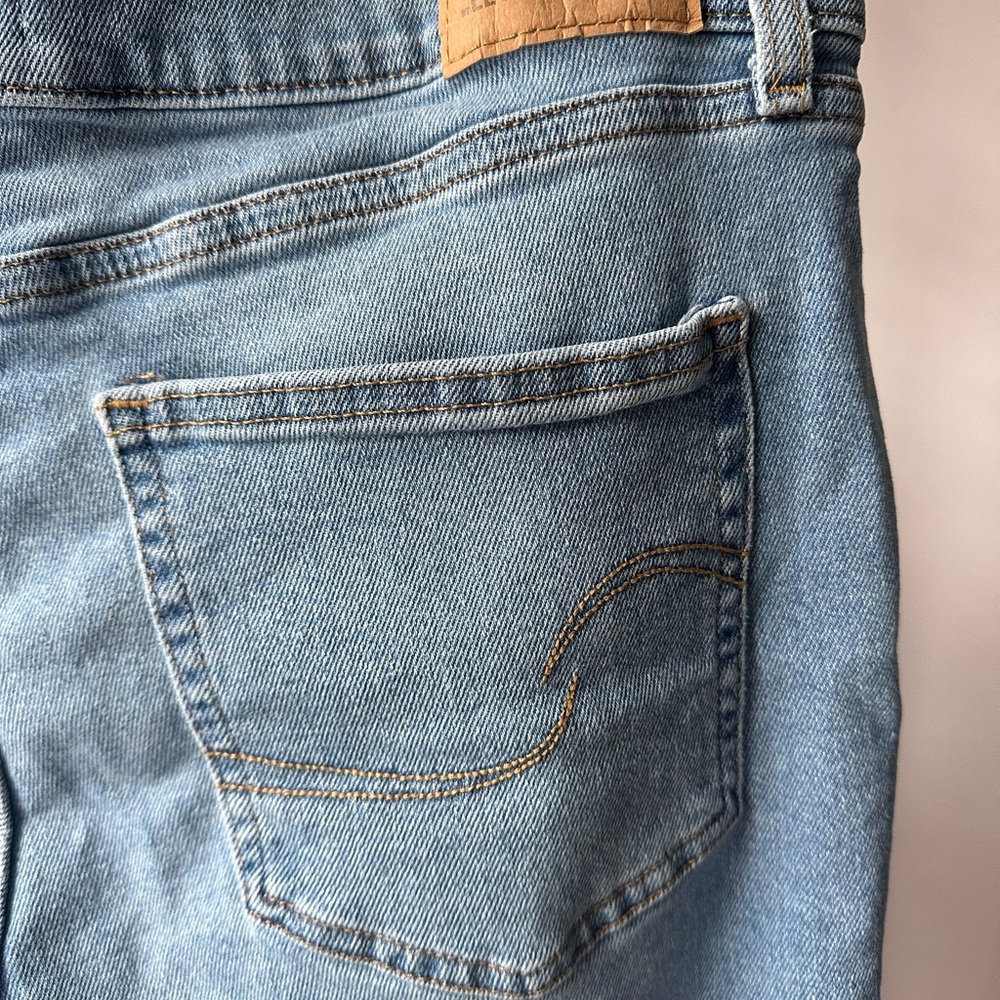 SIGNATURE LEVI HERITAGE BOYFRIEND DISTRESS KNEES WAIST 30 blue - Picture 8 of 8